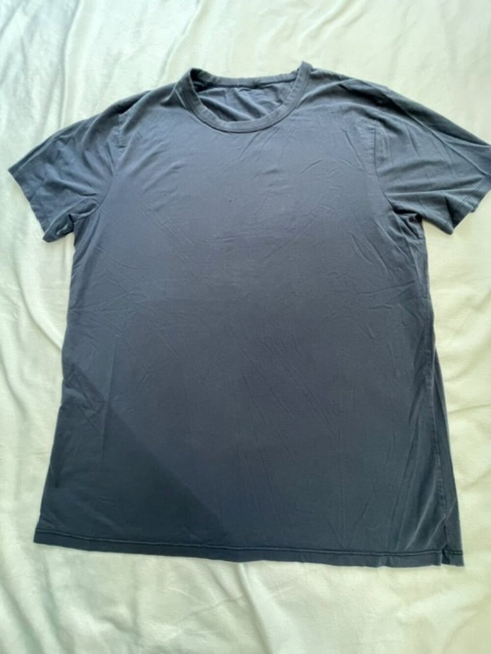 LULULEMON Men's Short Sleeve Fundamental Crew-Neck Basic T-Shirt, Black, Size M